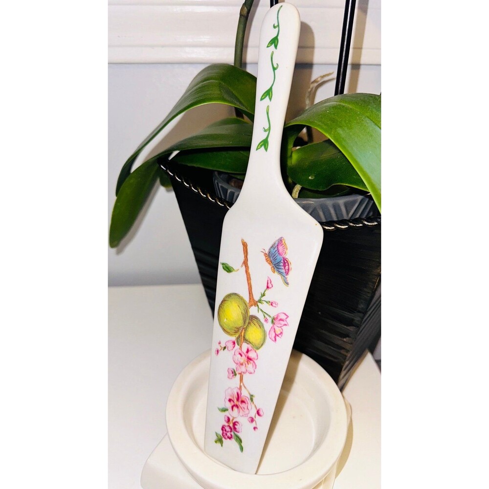 Vintage 1995 Royal Gallery Porcelain Floral Pie/Cake Server